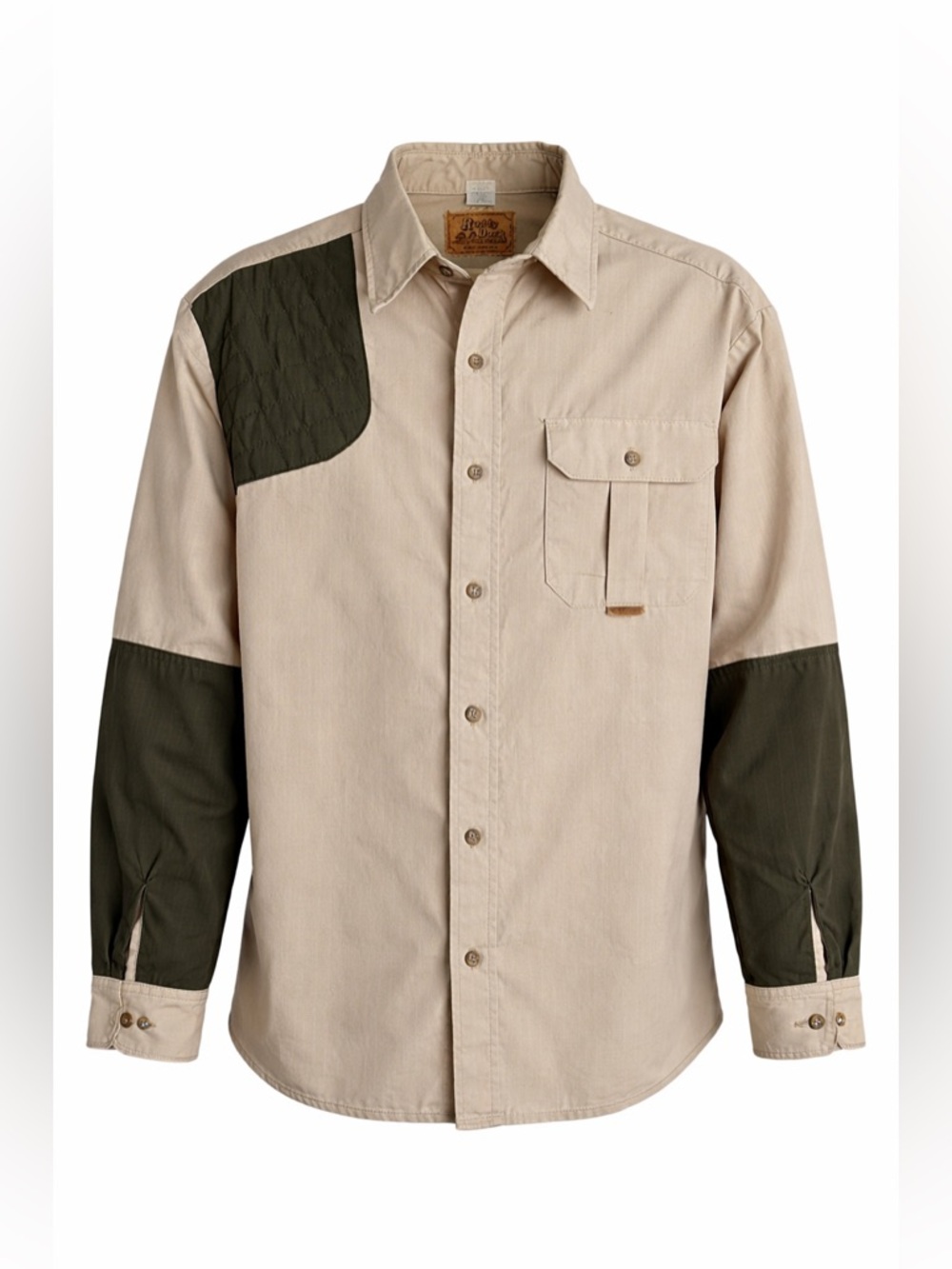 Vintage Ruddy Duck Hunting Fishing Shirt Jacket Tan‎ Quilted Workwear USA Large